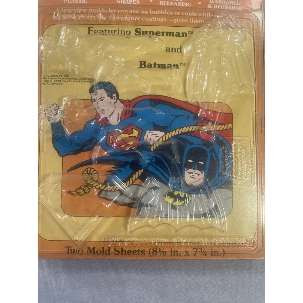Vintage Wilton Candy Molds DC Superman Batman Super Heroes Original 1980 Comics